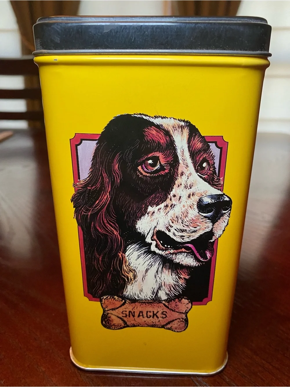 Vintage Milk-Bone Dog Biscuit metal tin (empty) 7x5.75x3.5